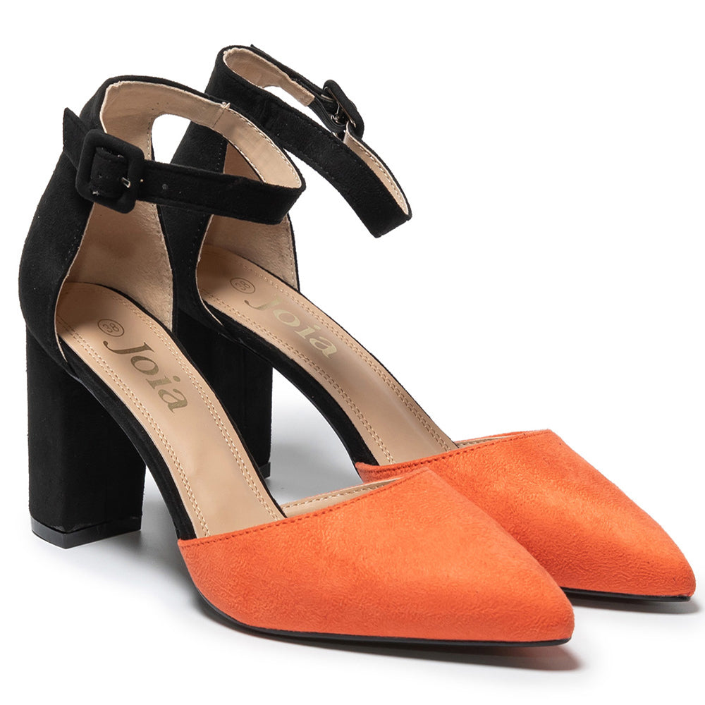 Дамски обувки Tassa, Черен/Оранжев 2