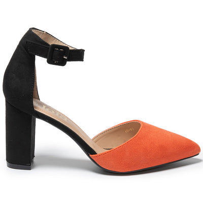 Дамски обувки Tassa, Черен/Оранжев 3