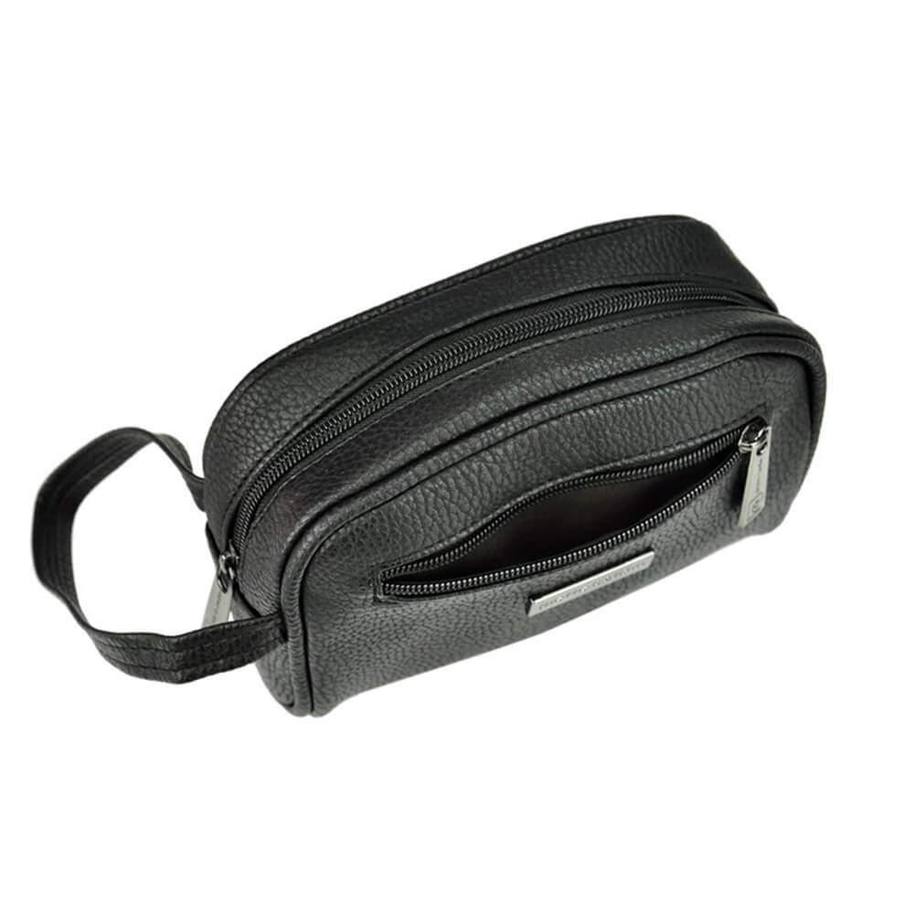 Pierre Cardin | Мъжка кожена чанта GBU520, Черен 4