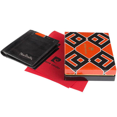 Pierre Cardin | Мъжко кожено портмоне за карти GPB372, Черен 2