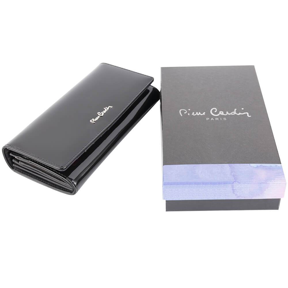 Pierre Cardin | Дамско портмоне от естествена кожа GPD044, Черен 2