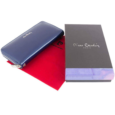Pierre Cardin | Дамско портмоне от естествена кожа GPD045, Син 2