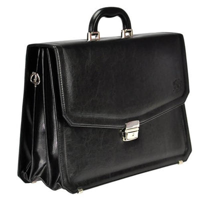 Мъжка бизнес чанта от естествена кожа GS503, Черен 2