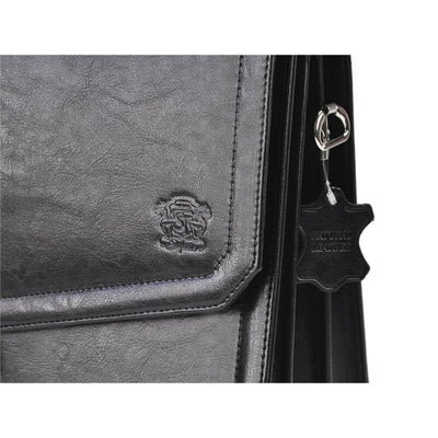 Мъжка бизнес чанта от естествена кожа GS503, Черен 6