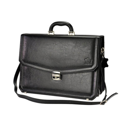 Мъжка бизнес чанта от естествена кожа GS503, Черен 3