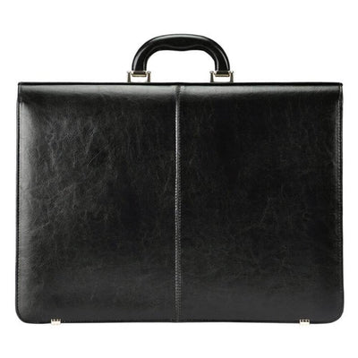 Мъжка бизнес чанта от естествена кожа GS508, Черен 8