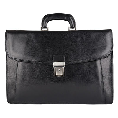 Мъжка бизнес чанта от естествена кожа GS522, Черен 1