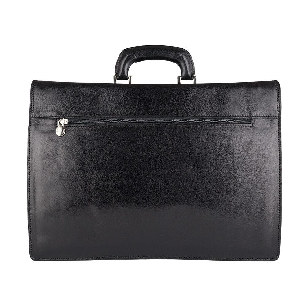 Мъжка бизнес чанта от естествена кожа GS522, Черен 4