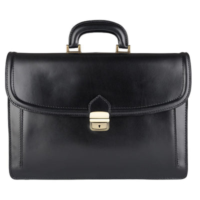 Мъжка бизнес чанта от естествена кожа GS523, Черен 1