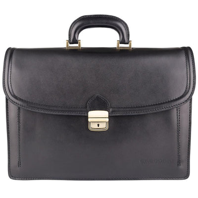 Мъжка бизнес чанта от естествена кожа GS527, Черен 1