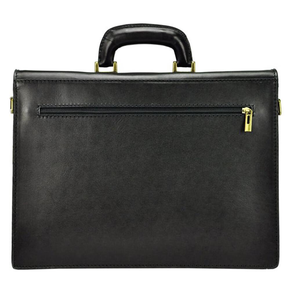 Мъжка бизнес чанта от естествена кожа GS548, Черен 9
