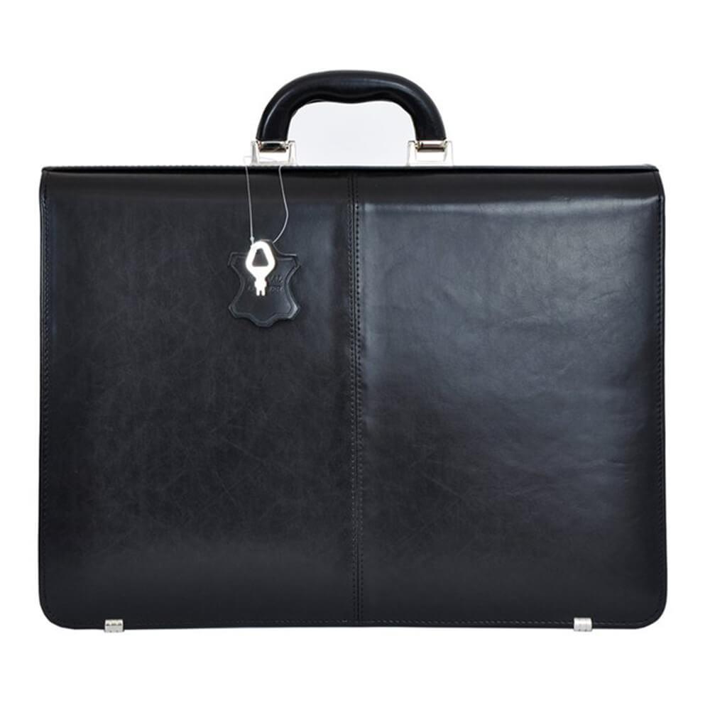 Мъжка бизнес чанта от естествена кожа GS552, Черен 6