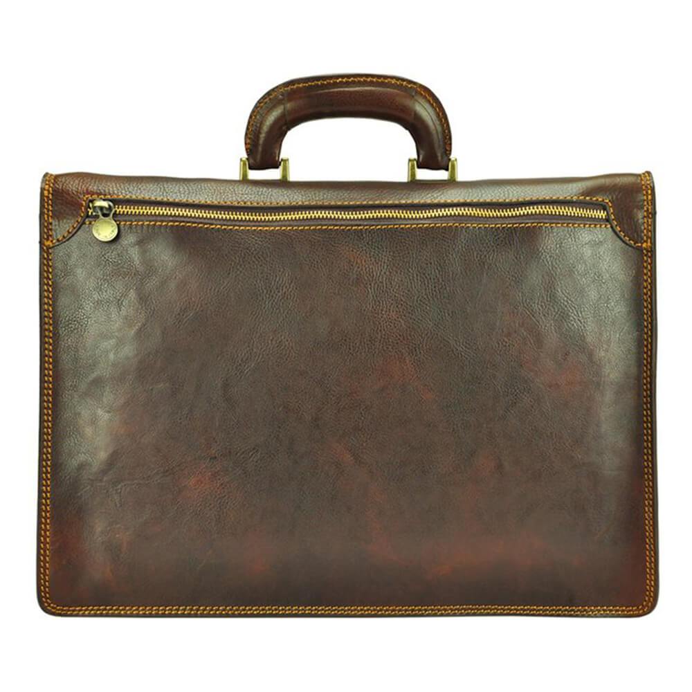 Pierre Cardin | Мъжка бизнес чанта от естествена кожа GS553, Кафяв 9