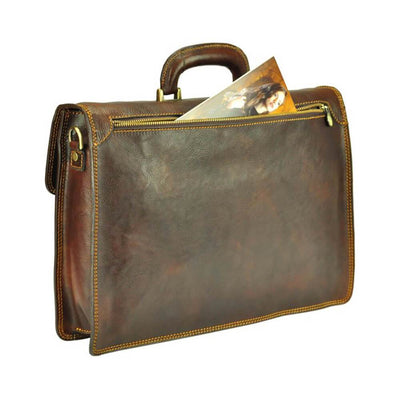 Pierre Cardin | Мъжка бизнес чанта от естествена кожа GS553, Кафяв 8