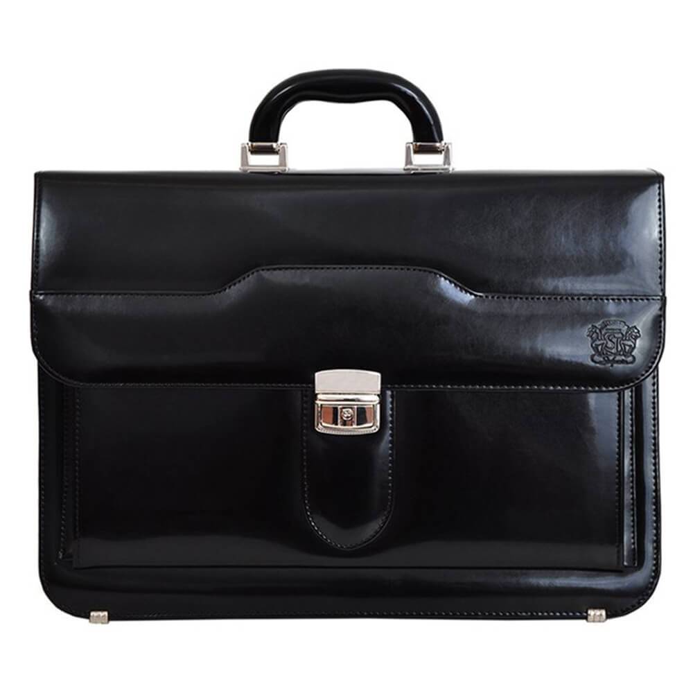 Мъжка бизнес чанта от естествена кожа GS569, Черен 1