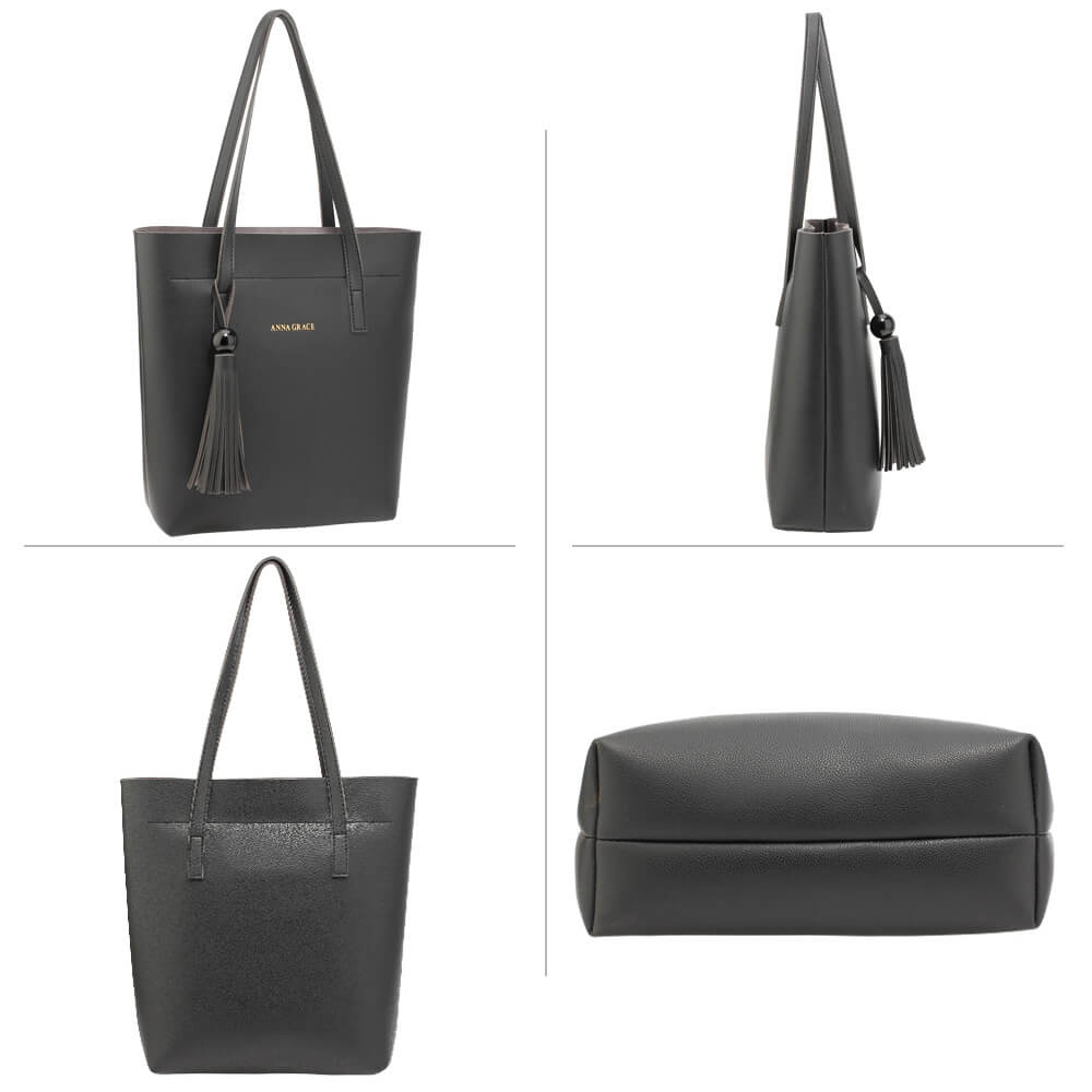 Комплект дамски чанти Lena, Черен 5