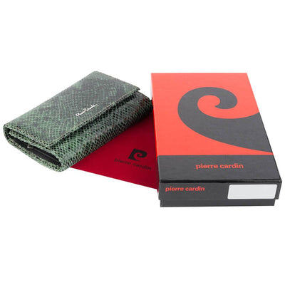 Pierre Cardin | Дамско портмоне от естествена кожа GPD008, Зелен 2