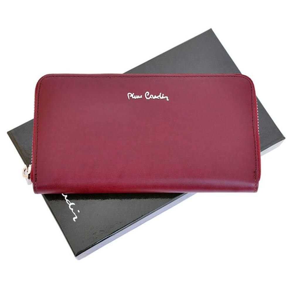 Pierre Cardin | Дамско портмоне от естествена кожа GPD116, Лилав 5