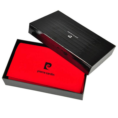Pierre Cardin | Дамско портмоне от естествена кожа GPD150, Червен 8
