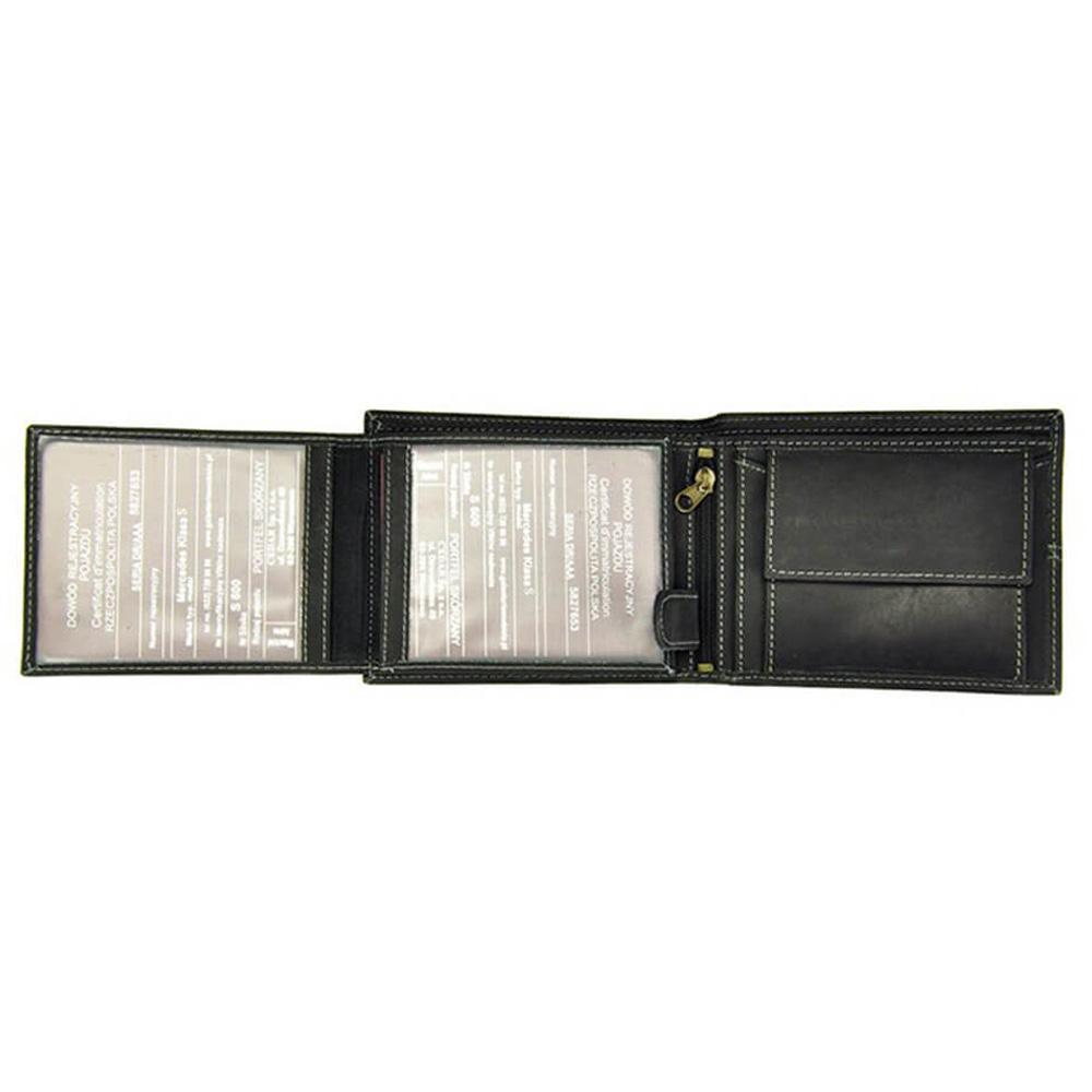 Мъжки кожен портфейл GPB495, Черен 5