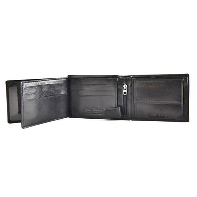 Мъжки кожен портфейл GPB763, Черен - с RFID защита