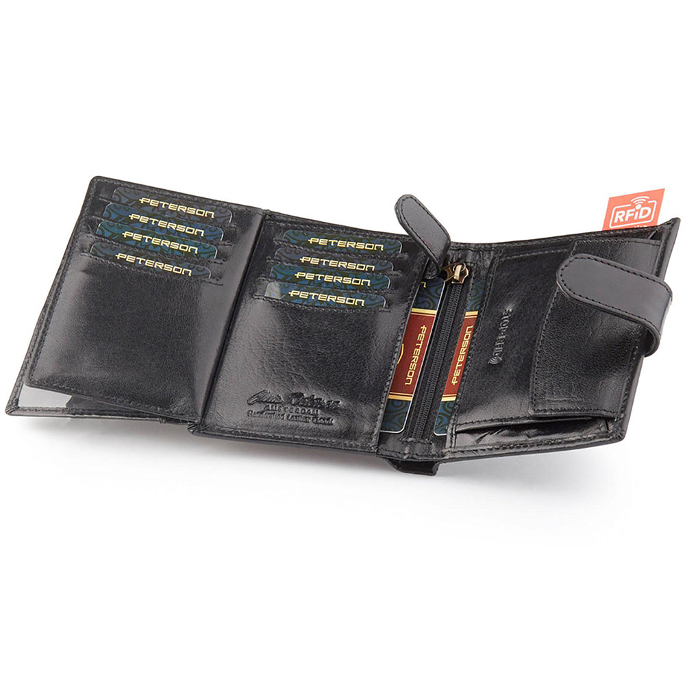 Мъжки кожен портфейл GPB771, Черен - с RFID защита