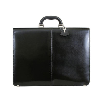 Мъжка бизнес чанта от естествена кожа GS504, Черен 8