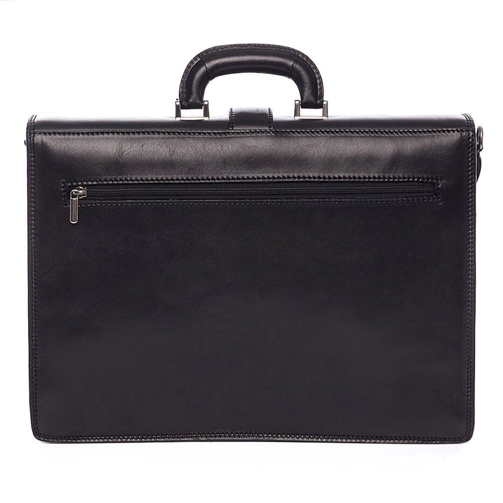 Pierre Cardin | Мъжка бизнес чанта от естествена кожа GS517, Черен 3