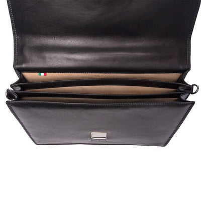 Pierre Cardin | Мъжка бизнес чанта от естествена кожа GS517, Черен 2