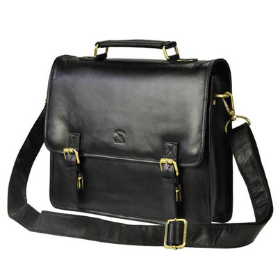 Мъжка бизнес чанта от естествена кожа GS520, Черен 2