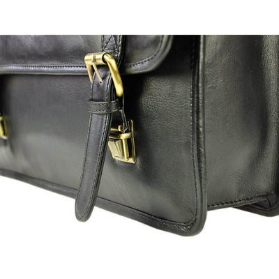 Мъжка бизнес чанта от естествена кожа GS520, Черен 6