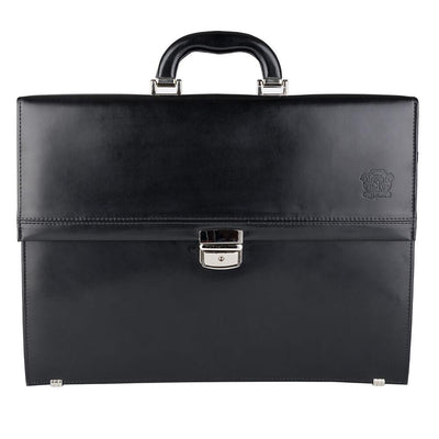 Мъжка бизнес чанта от естествена кожа GS535, Черен 1