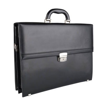 Мъжка бизнес чанта от естествена кожа GS535, Черен 2