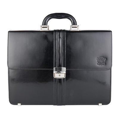 Мъжка бизнес чанта от естествена кожа GS536, Черен 1