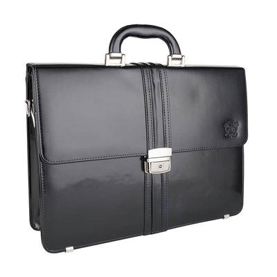 Мъжка бизнес чанта от естествена кожа GS536, Черен 2