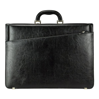 Мъжка бизнес чанта от естествена кожа GS537, Черен 10