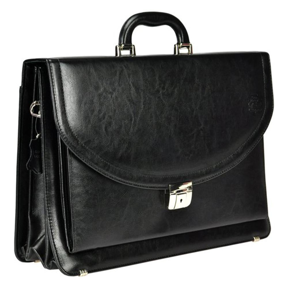 Мъжка бизнес чанта от естествена кожа GS537, Черен 3