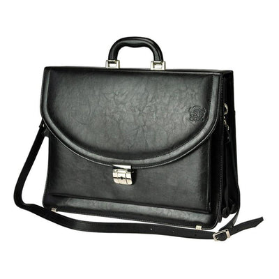 Мъжка бизнес чанта от естествена кожа GS537, Черен 2