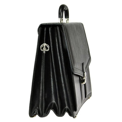 Мъжка бизнес чанта от естествена кожа GS538, Черен 6