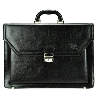 Мъжка бизнес чанта от естествена кожа GS539, Черен 1