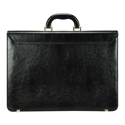 Мъжка бизнес чанта от естествена кожа GS539, Черен 10