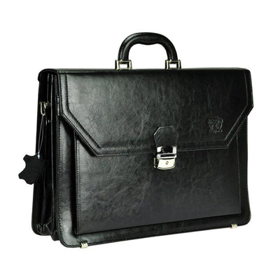 Мъжка бизнес чанта от естествена кожа GS539, Черен 2