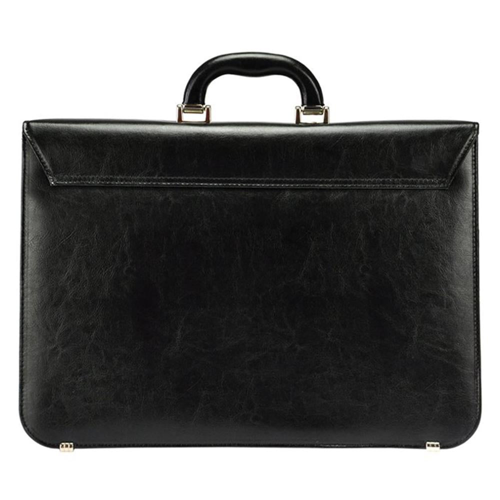 Мъжка бизнес чанта от естествена кожа GS540, Черен 8