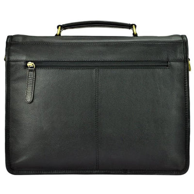 Мъжка бизнес чанта от естествена кожа GS545, Черен 9