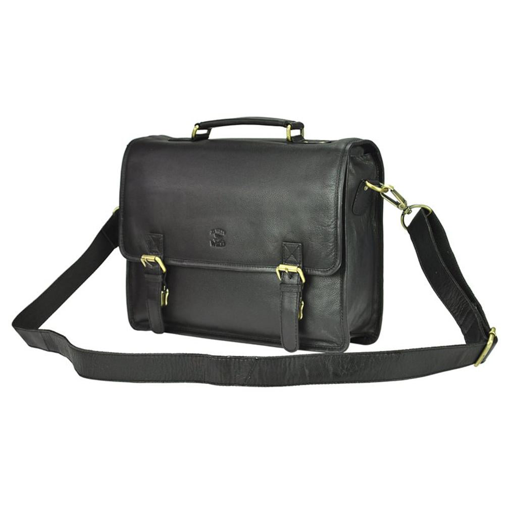 Мъжка бизнес чанта от естествена кожа GS545, Черен 2
