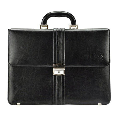 Мъжка бизнес чанта от естествена кожа GS506, Черен 1