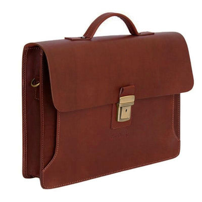 Pierre Cardin | Мъжка бизнес чанта от естествена кожа GS510, Кафяв 2