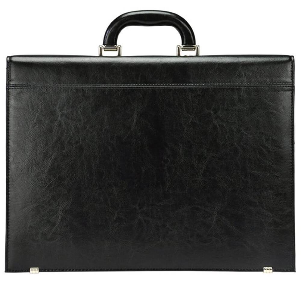 Мъжка бизнес чанта от естествена кожа GS515, Черен 7