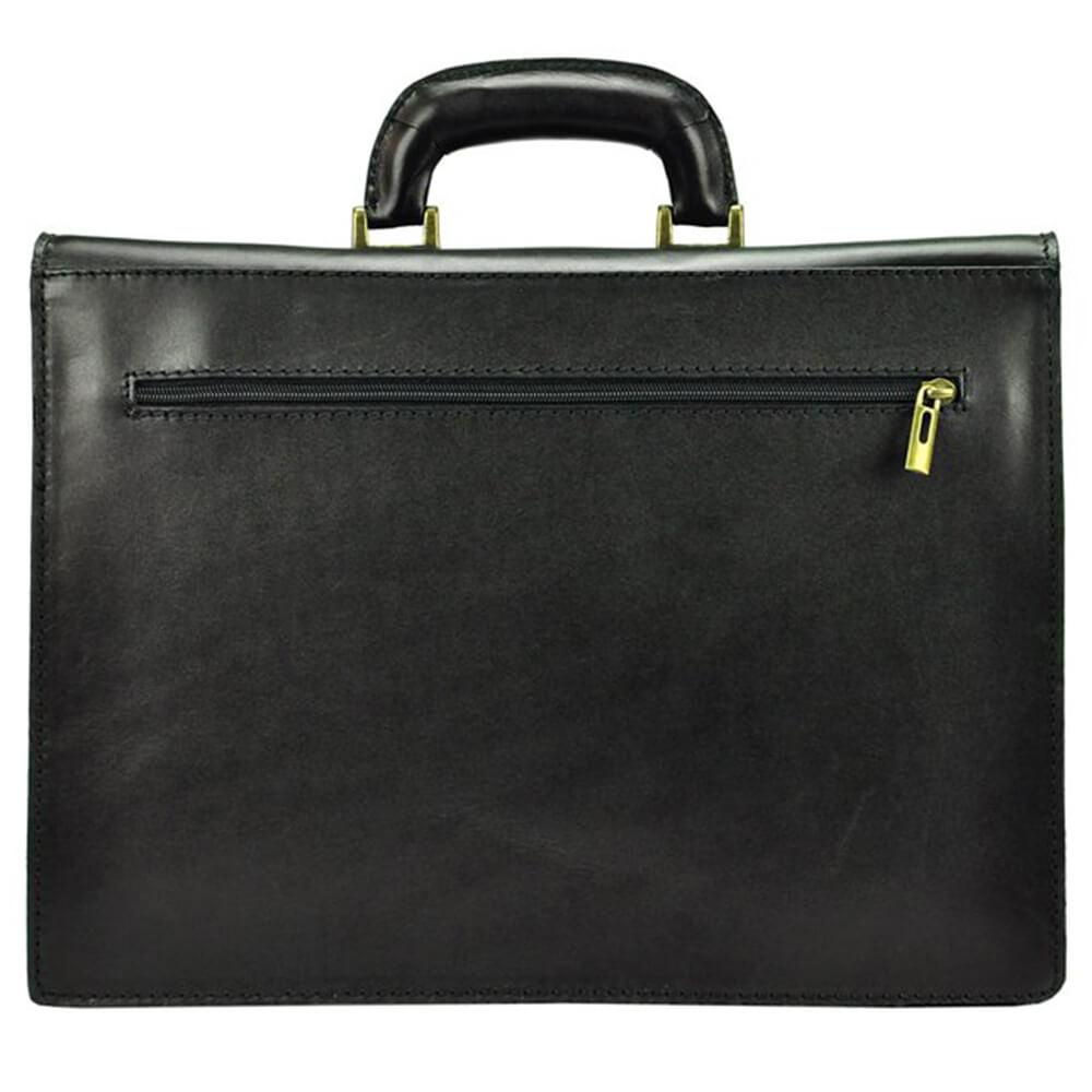 Мъжка бизнес чанта от естествена кожа GS528, Черен 8