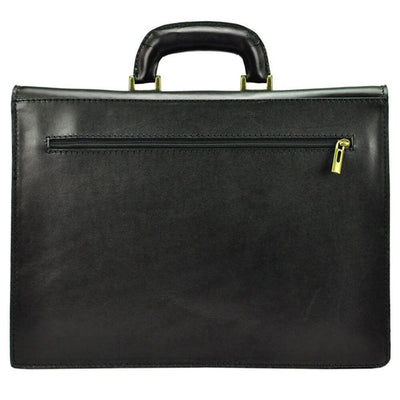 Мъжка бизнес чанта от естествена кожа GS528, Черен 8